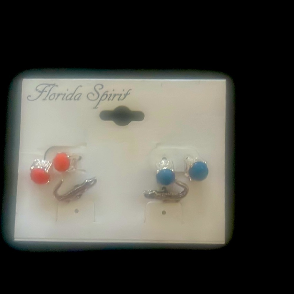 3 pairs of UF stud earrings
